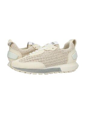 Vintage Havana Women's Woven Sneakers Beige Lace-Up Casual Shoes Size 5.5